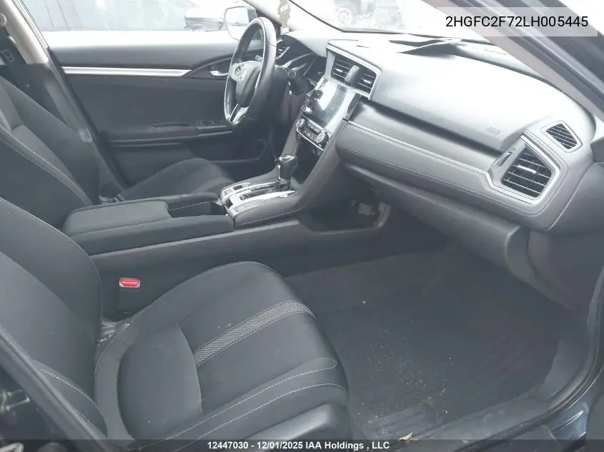 2HGFC2F72LH005445 2020 Honda Civic Ex 4Dr