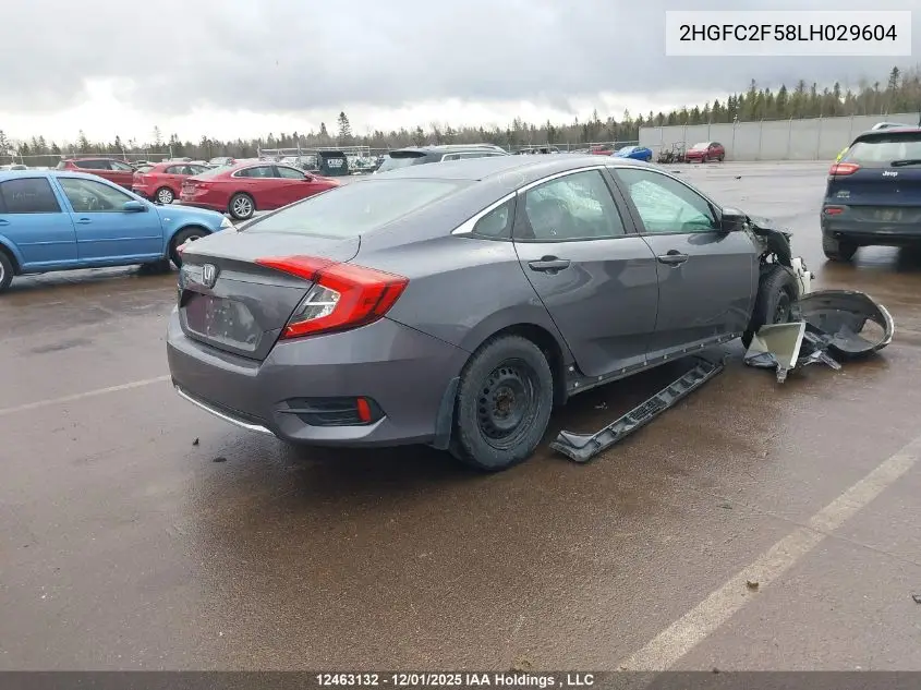 2HGFC2F58LH029604 2020 Honda Civic Lx