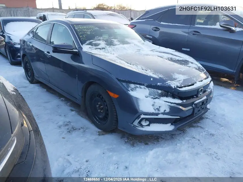2HGFC1F92LH103631 2020 Honda Civic