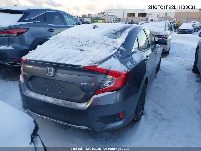 2HGFC1F92LH103631 2020 Honda Civic