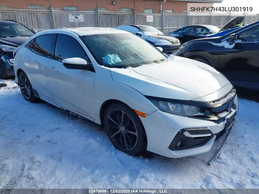 SHHFK7H43LU301919 2020 Honda Civic Sport