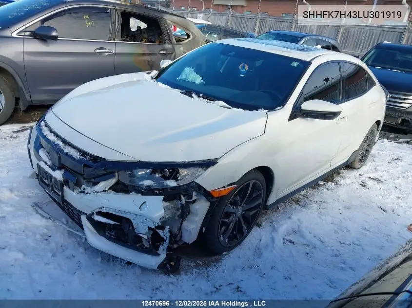 SHHFK7H43LU301919 2020 Honda Civic Sport