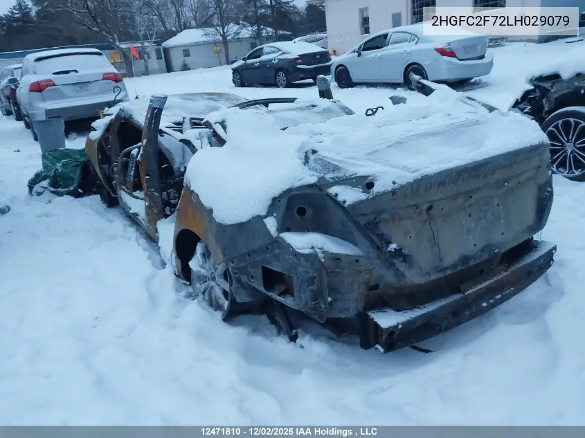 2HGFC2F72LH029079 2020 Honda Civic Ex