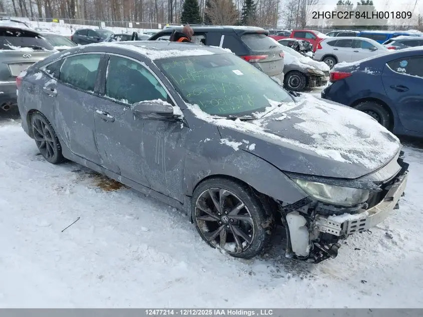 2HGFC2F84LH001809 2020 Honda Civic Sedan