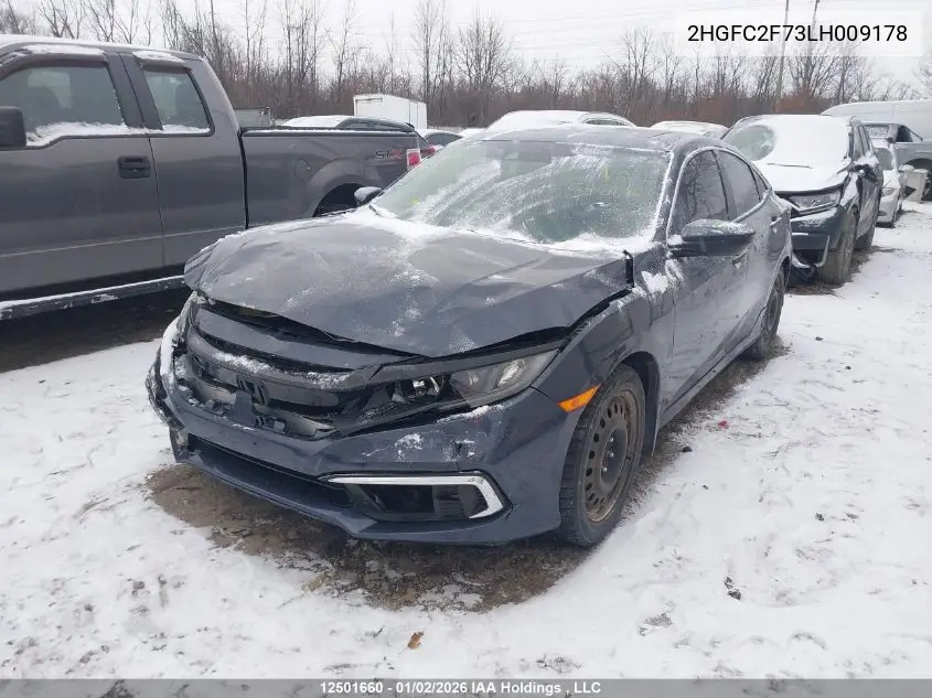 2HGFC2F73LH009178 2020 Honda Civic Ex