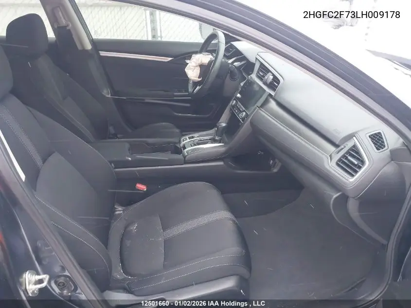 2HGFC2F73LH009178 2020 Honda Civic Ex