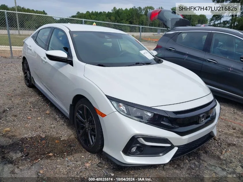 SHHFK7H47LU216825 2020 Honda Civic Sport