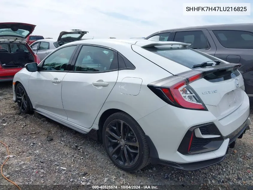 SHHFK7H47LU216825 2020 Honda Civic Sport