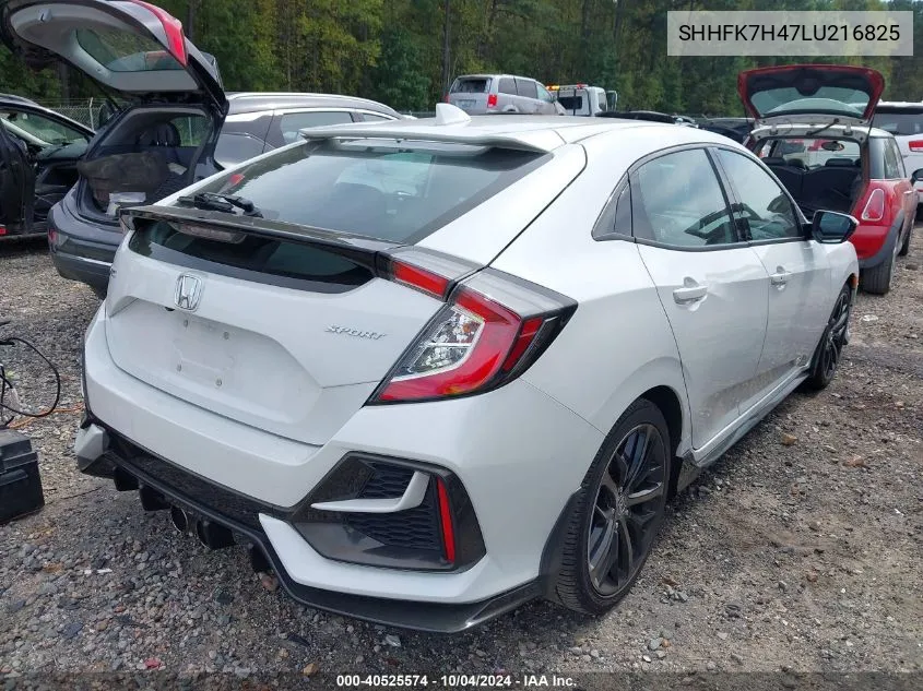 SHHFK7H47LU216825 2020 Honda Civic Sport