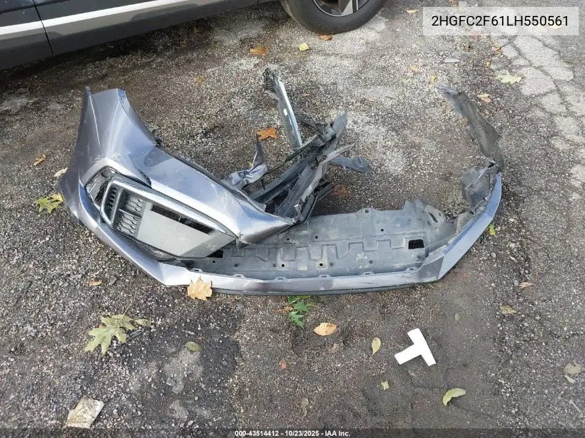 2HGFC2F61LH550561 2020 Honda Civic Lx
