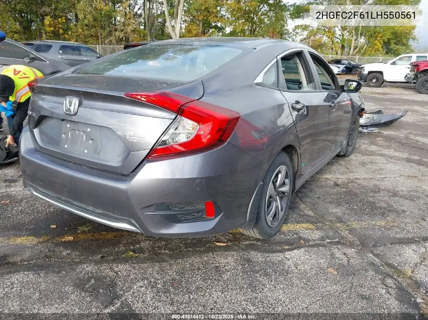 2HGFC2F61LH550561 2020 Honda Civic Lx