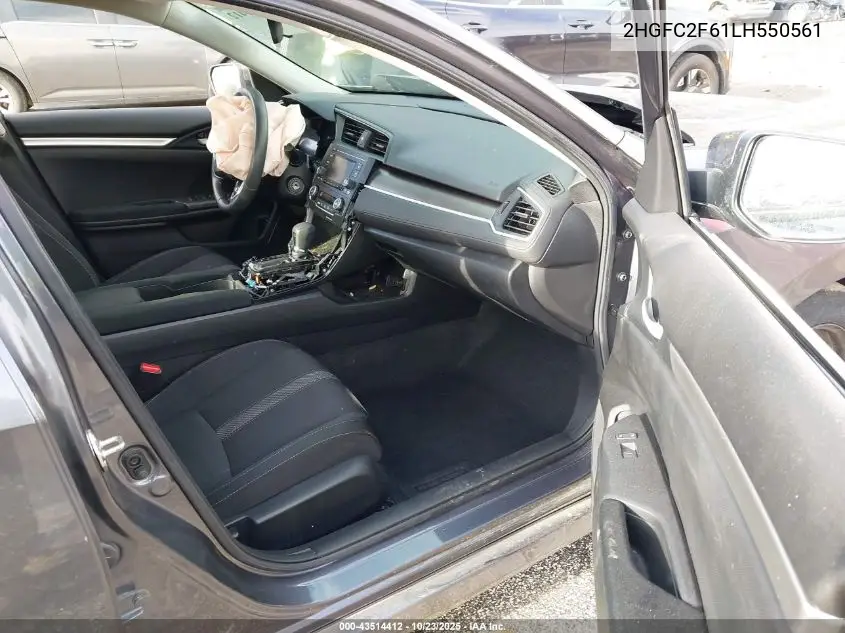 2HGFC2F61LH550561 2020 Honda Civic Lx