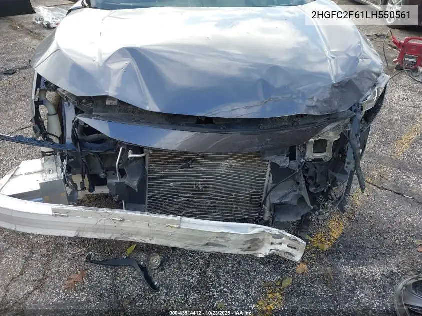 2HGFC2F61LH550561 2020 Honda Civic Lx