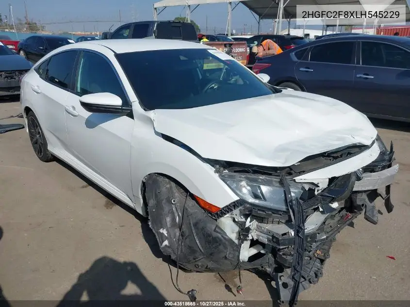 2HGFC2F8XLH545229 2020 Honda Civic Sport