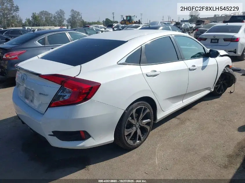2HGFC2F8XLH545229 2020 Honda Civic Sport