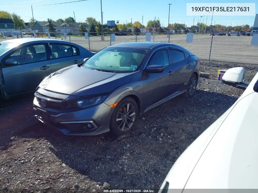 19XFC1F35LE217631 2020 Honda Civic Ex
