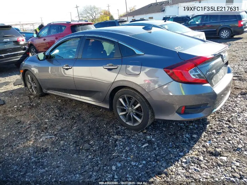 19XFC1F35LE217631 2020 Honda Civic Ex