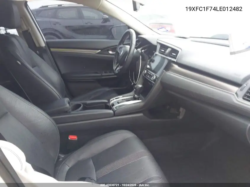 19XFC1F74LE012482 2020 Honda Civic Ex-L