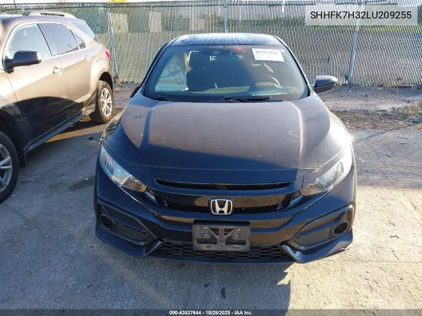 SHHFK7H32LU209255 2020 Honda Civic Lx
