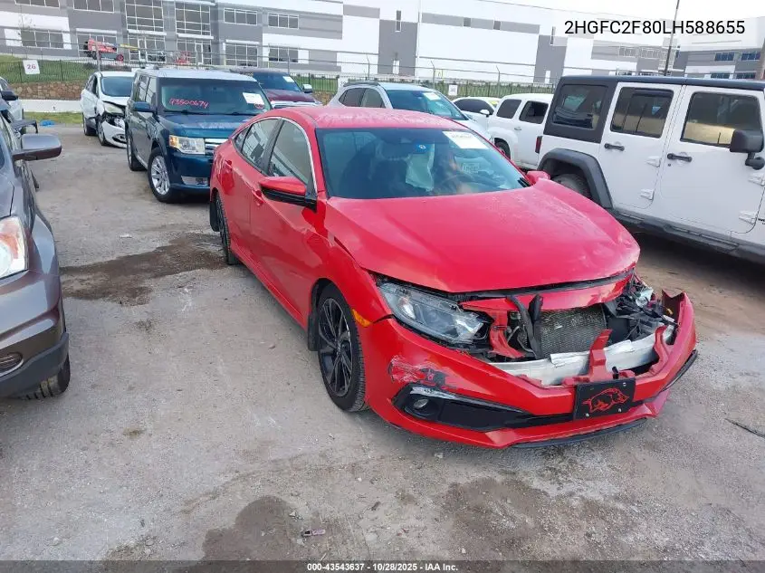 2HGFC2F80LH588655 2020 Honda Civic Sport