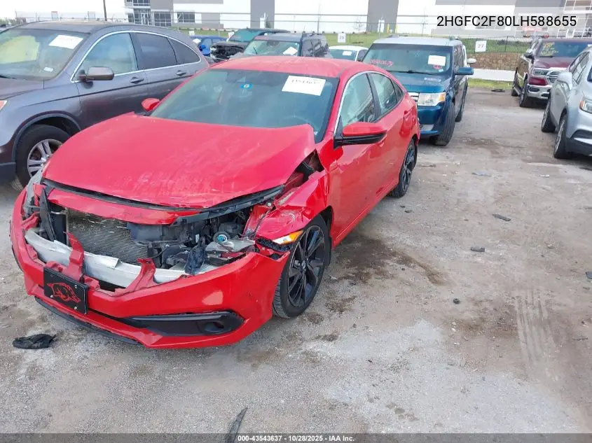 2HGFC2F80LH588655 2020 Honda Civic Sport
