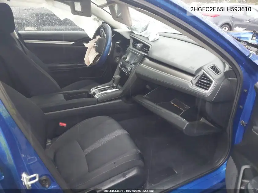 2HGFC2F65LH593610 2020 Honda Civic Lx