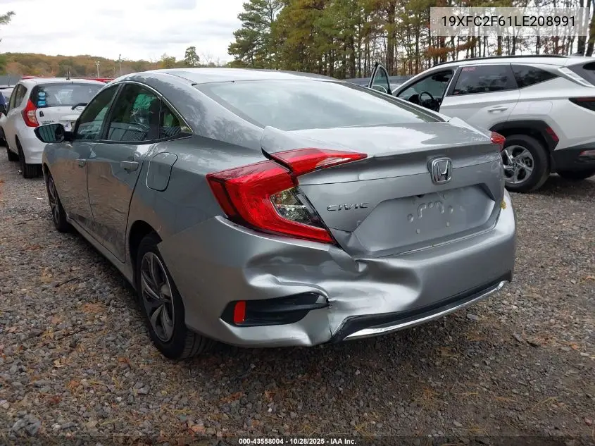 19XFC2F61LE208991 2020 Honda Civic Lx