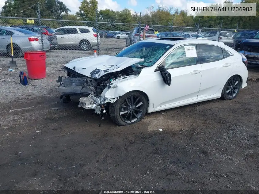 SHHFK7H64LU206903 2020 Honda Civic Ex