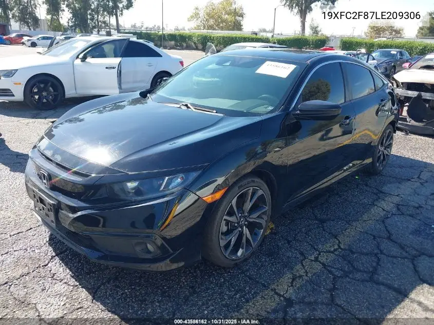 19XFC2F87LE209306 2020 Honda Civic Sport