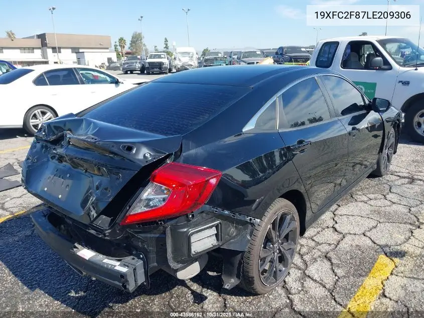 19XFC2F87LE209306 2020 Honda Civic Sport