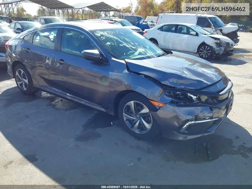 2HGFC2F69LH596462 2020 Honda Civic Lx