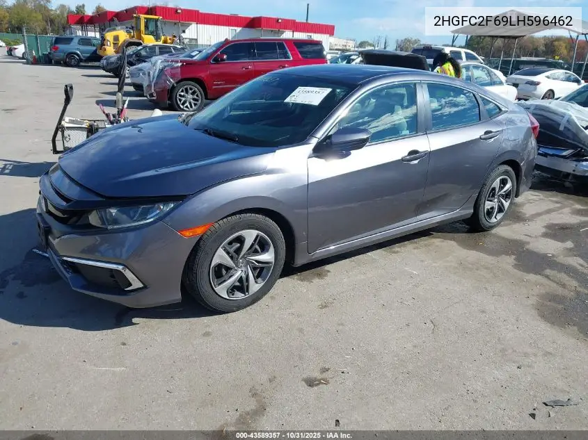 2HGFC2F69LH596462 2020 Honda Civic Lx