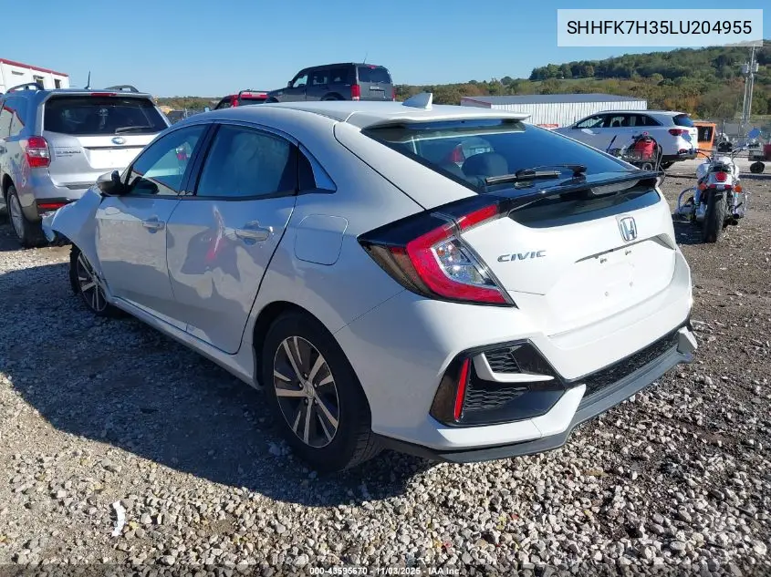 SHHFK7H35LU204955 2020 Honda Civic Lx