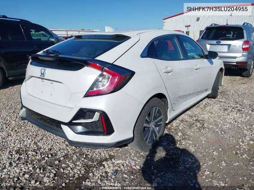SHHFK7H35LU204955 2020 Honda Civic Lx