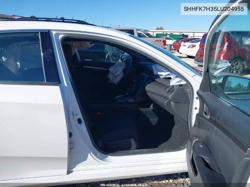 SHHFK7H35LU204955 2020 Honda Civic Lx