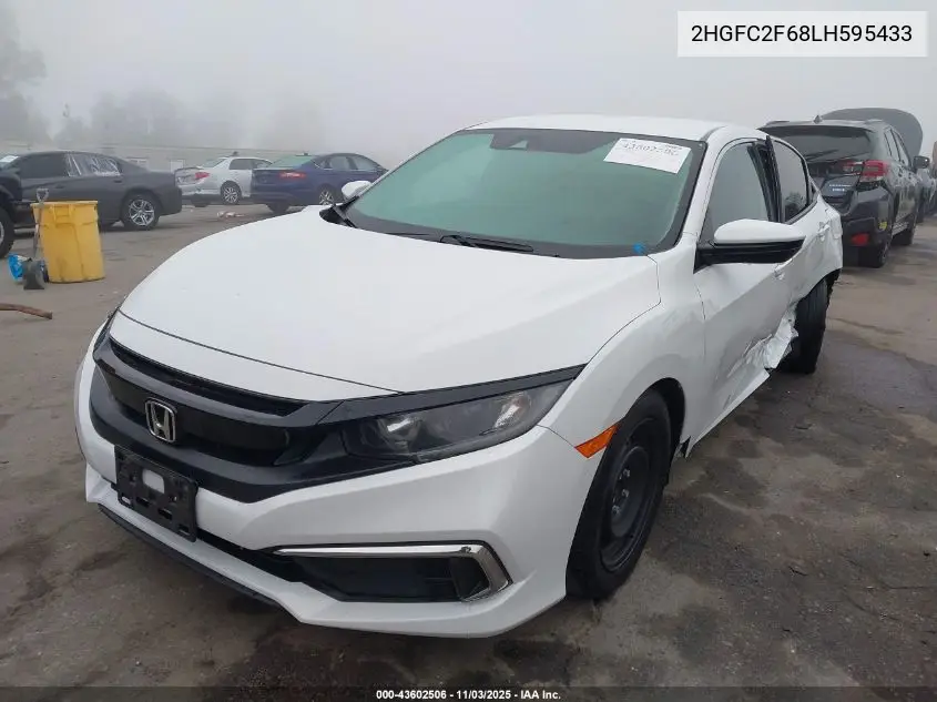 2HGFC2F68LH595433 2020 Honda Civic Lx