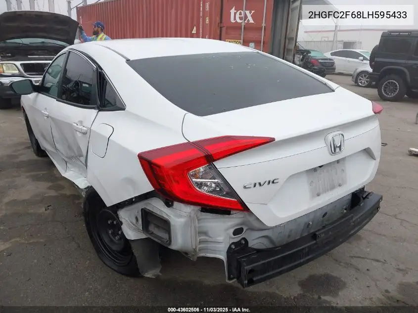2HGFC2F68LH595433 2020 Honda Civic Lx