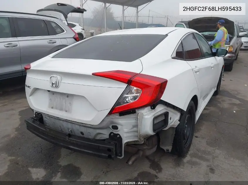 2HGFC2F68LH595433 2020 Honda Civic Lx