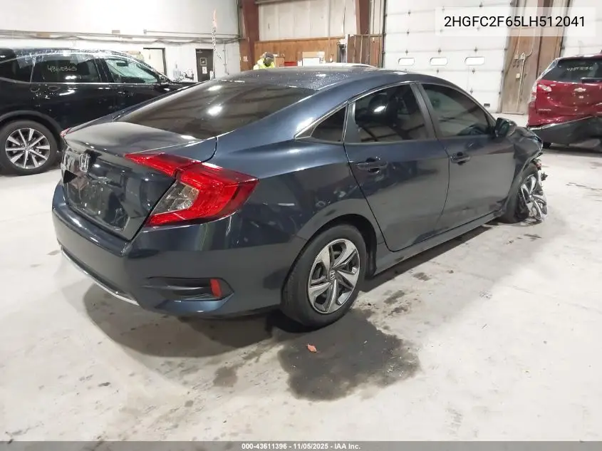2HGFC2F65LH512041 2020 Honda Civic Lx