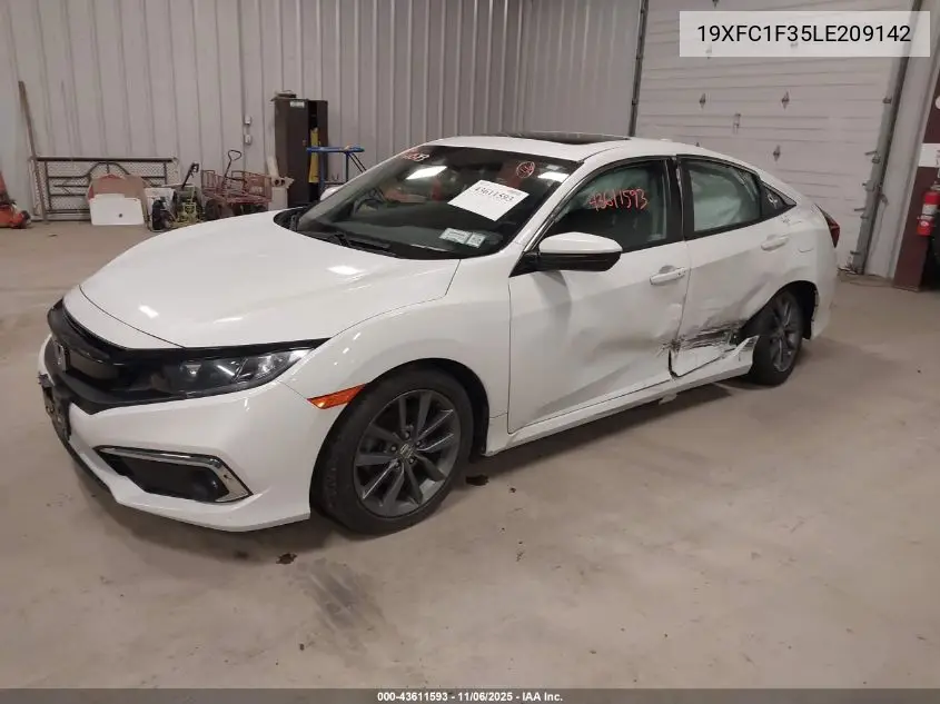 19XFC1F35LE209142 2020 Honda Civic Ex