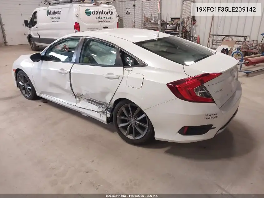 19XFC1F35LE209142 2020 Honda Civic Ex