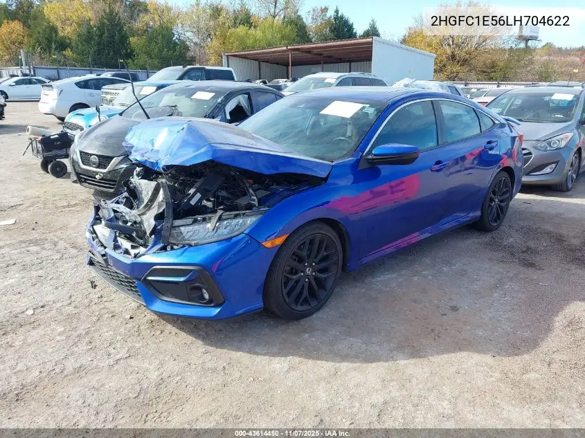 2HGFC1E56LH704622 2020 Honda Civic Si Sedan