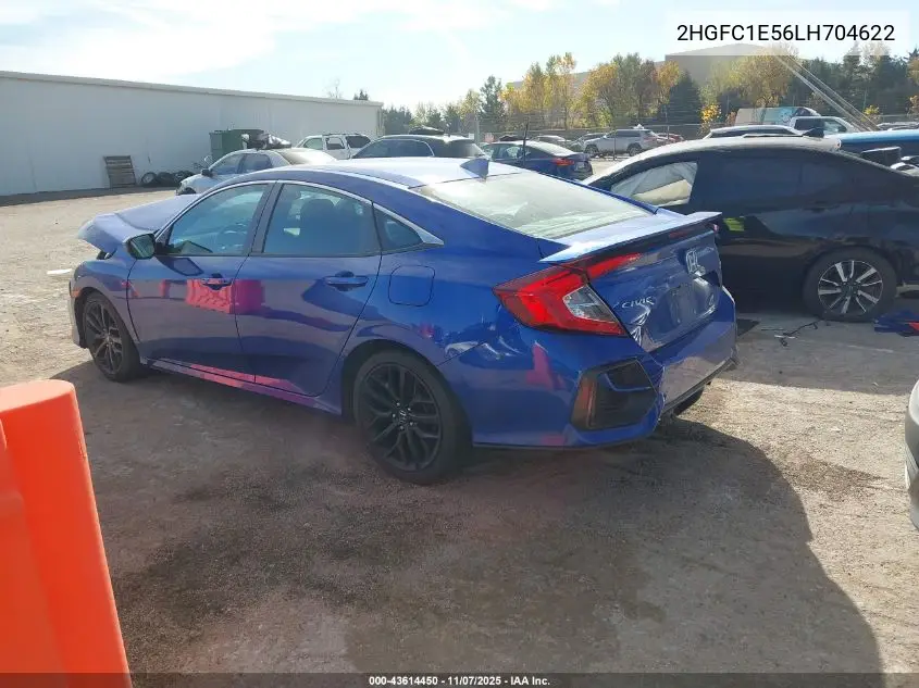2HGFC1E56LH704622 2020 Honda Civic Si Sedan