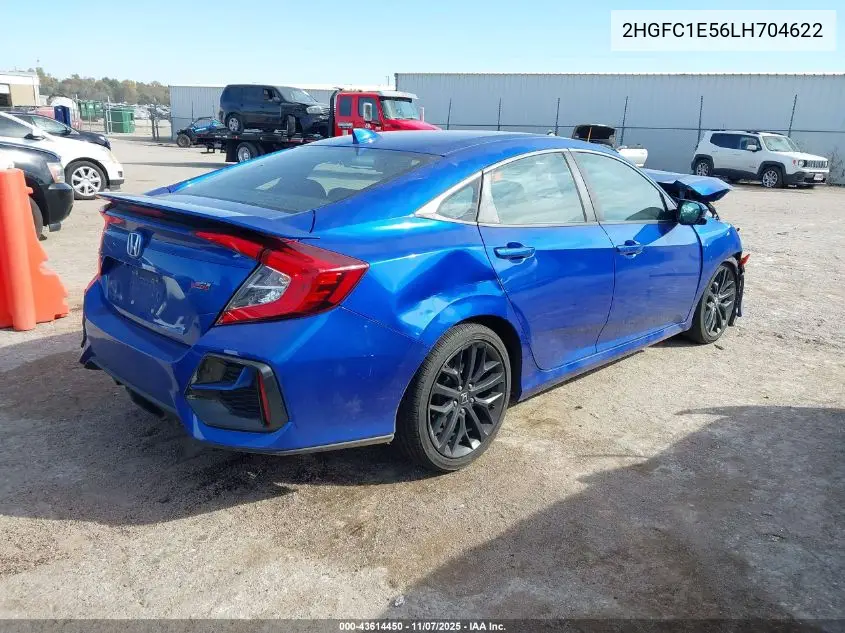 2HGFC1E56LH704622 2020 Honda Civic Si Sedan