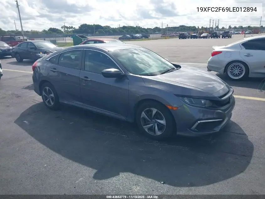 19XFC2F69LE012894 2020 Honda Civic Lx