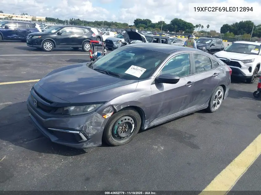 19XFC2F69LE012894 2020 Honda Civic Lx