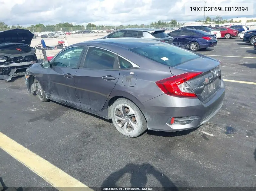19XFC2F69LE012894 2020 Honda Civic Lx