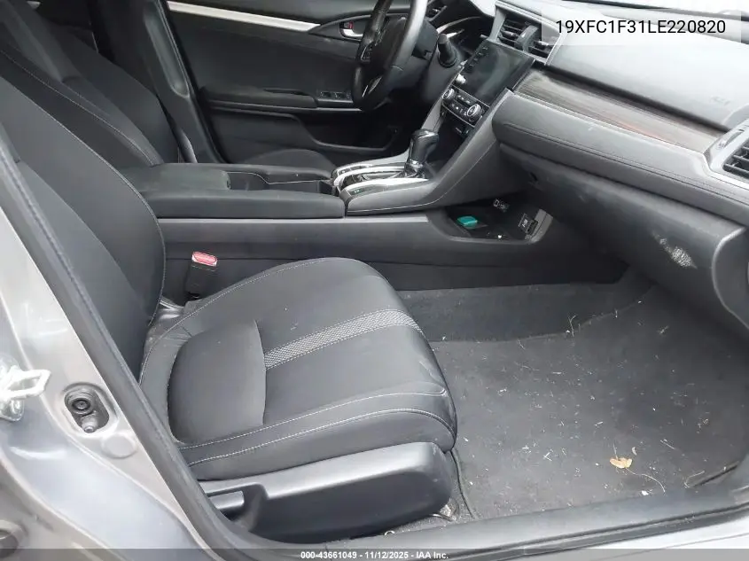 19XFC1F31LE220820 2020 Honda Civic Ex