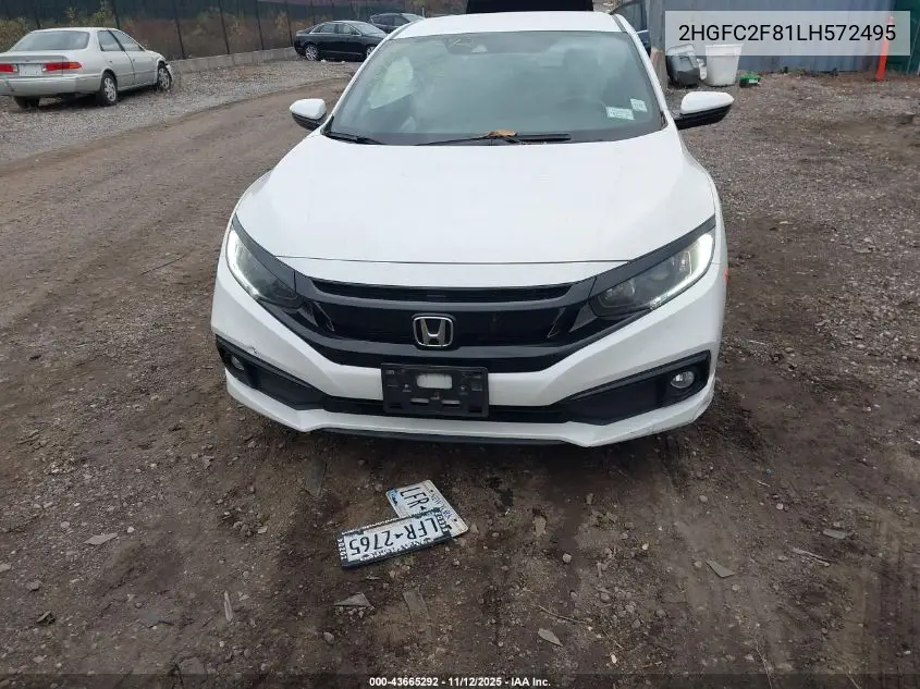 2HGFC2F81LH572495 2020 Honda Civic Sport