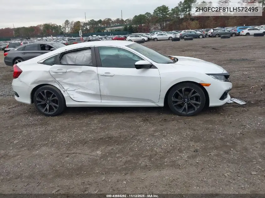 2HGFC2F81LH572495 2020 Honda Civic Sport